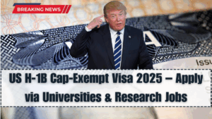 US H-1B Cap-Exempt Visa 2025 – Apply via Universities & Research Jobs