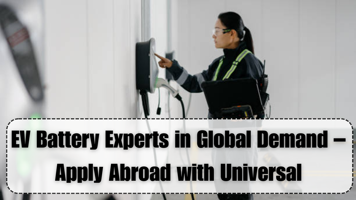 EV Battery Experts in Global Demand – Apply Abroad with Universal