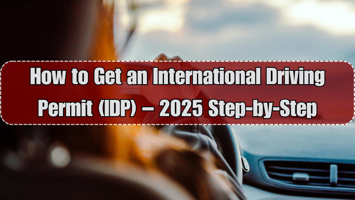 How to Get an International Driving Permit (IDP) – 2025 Step-by-Step