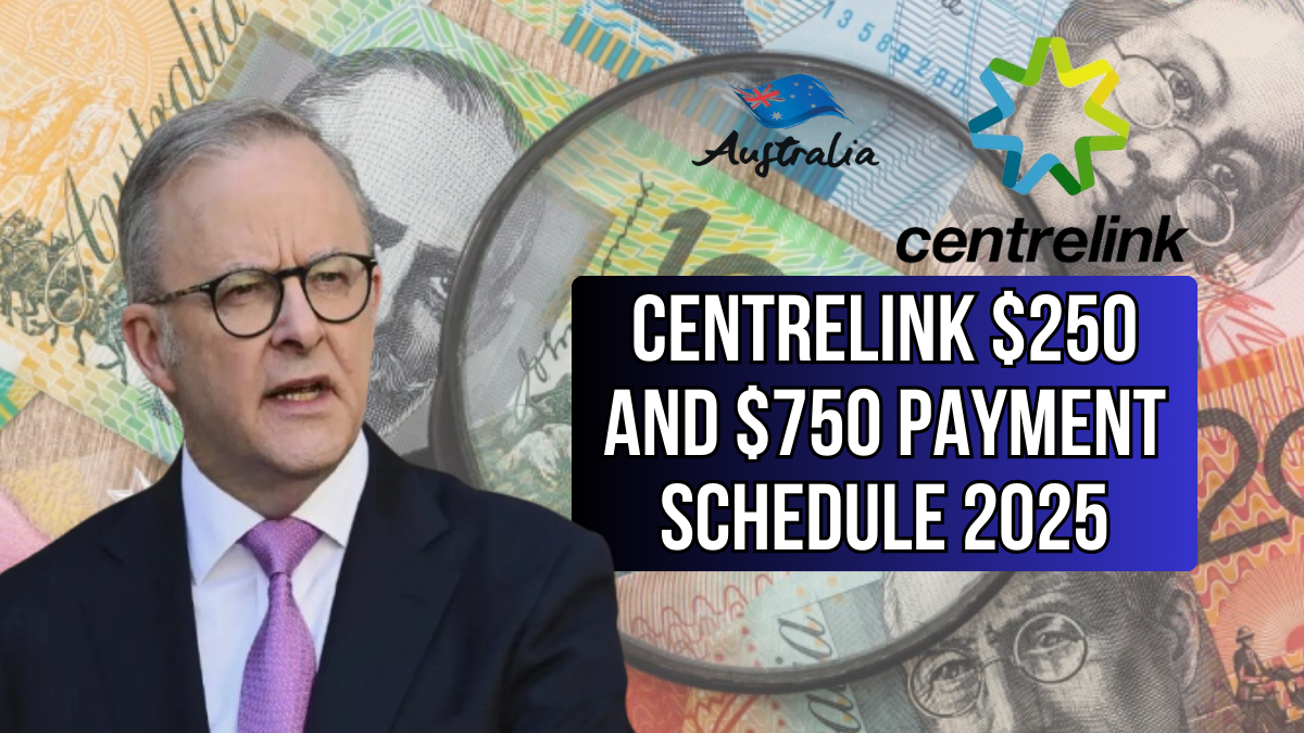 Centrelink $250 and $750 Payment Schedule 2025