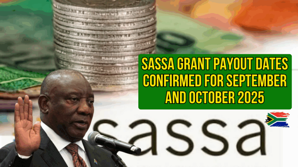 SASSA September and October 2025 Grant Payout Dates Confirmed